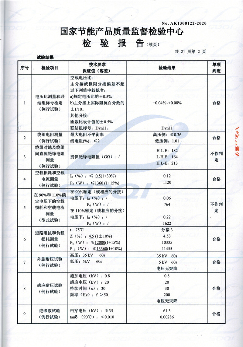 高低压试验报告-S11-1250灵石灵石灵石油浸式变压器-2.jpg